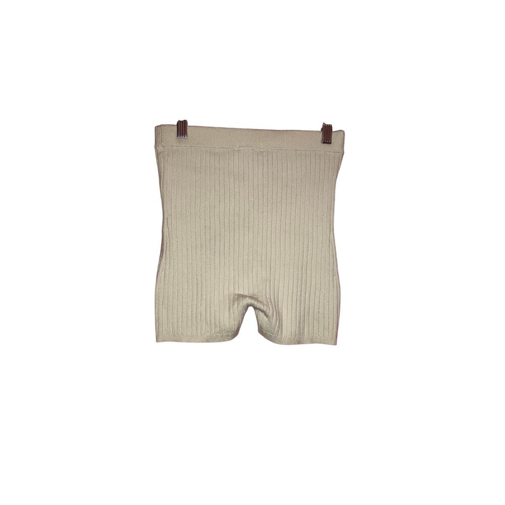 PINK Victoria’s Secret High Rise Ribbed Lounge Knit Shorts Cream Size XS - Picture 5 of 5